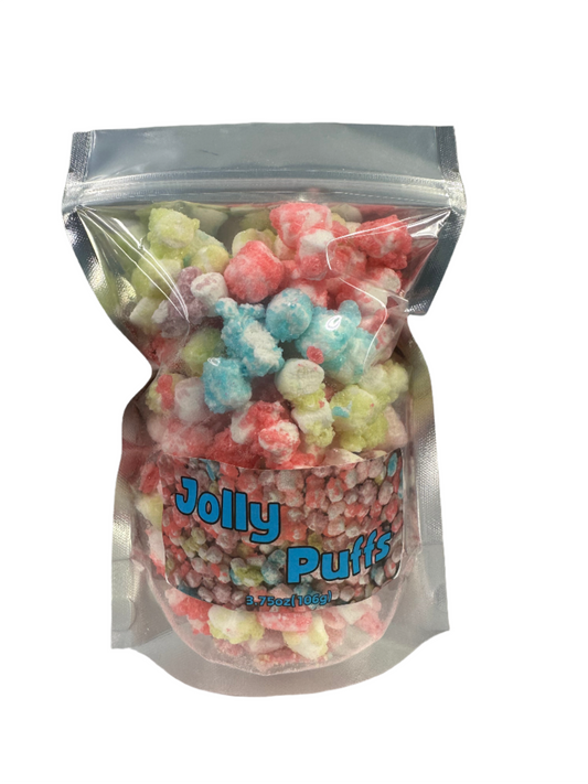 "Jolly Puffs" jolly rancher coated marshmallow!