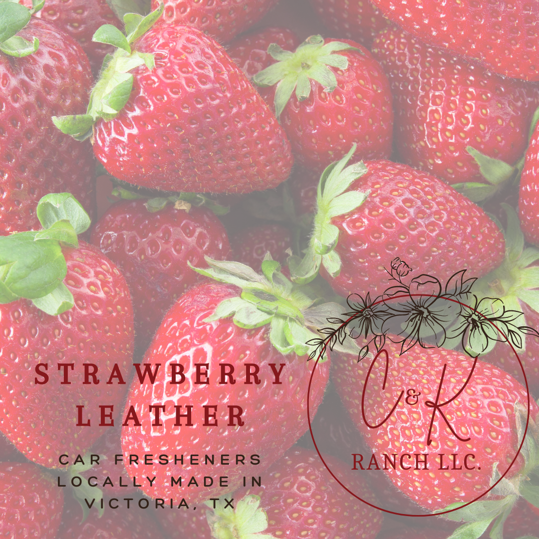 Strawberry leather - Car Freshie